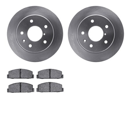 Dynamic Friction Company Rear Brake Rotors with 5000 Advanced Brake Pads 6502-80133